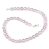 Kunzite 10mm Necklace with Sterling Silver Trigger Clasp