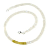 Moonstone with Beryl Necklace with Sterling Silver Trigger Clasp