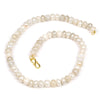 Mystic White Moonstone Knotted Necklace with Gold Plated S Hook Clasp