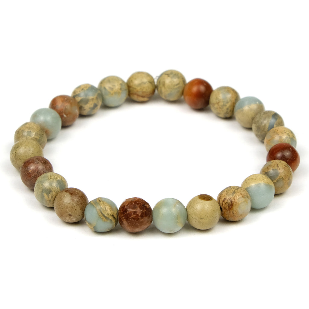 African Opal 8mm Smooth Rounds Stretch Bracelet