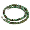 Chrysocolla 6mm Smooth Round Necklace with Sterling Silver Trigger Clasp