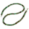 Chrysocolla 6mm Smooth Round Necklace with Sterling Silver Trigger Clasp