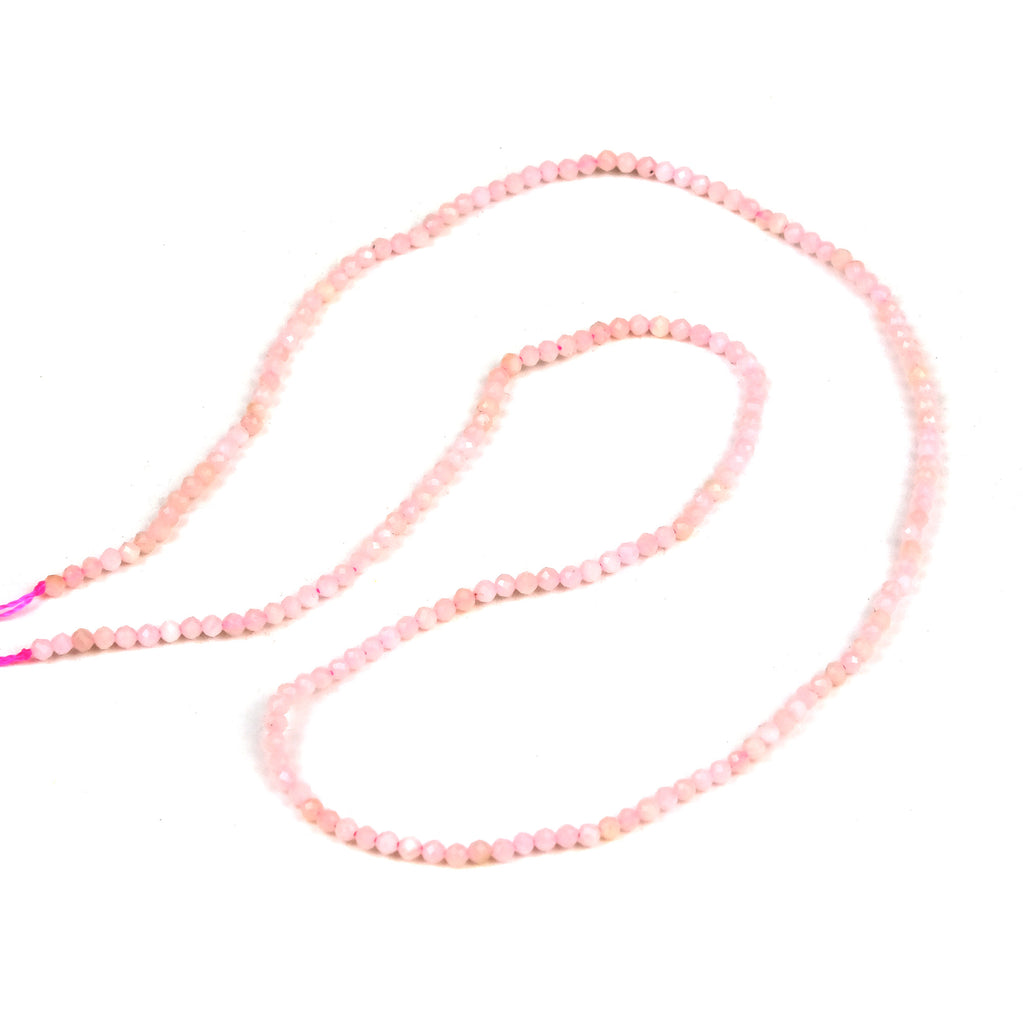 Pink Opal 2mm Faceted Rounds