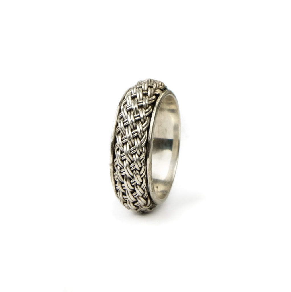 Braided Sterling Silver Ring
