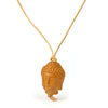 Buddha Head Wooden Bead Necklace 1