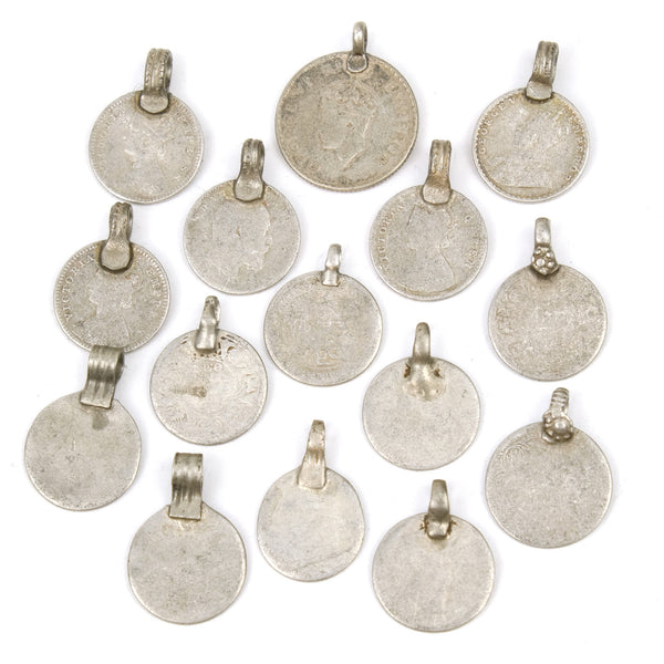 Afghan Tribal High Silver Content Heirloom Dowry Small Colonial Coin P –  Beads of Paradise