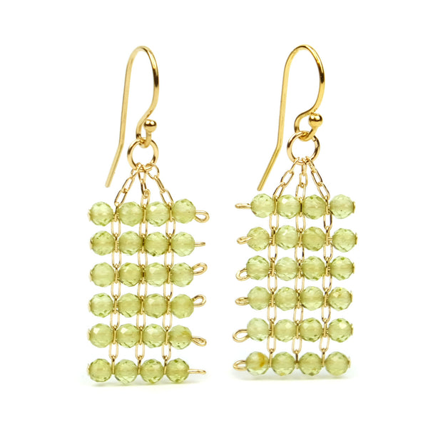 Peridot Earrings with Gold Filled Ear Wires