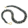 Sapphire Necklace with Gold Filled Toggle Clasp