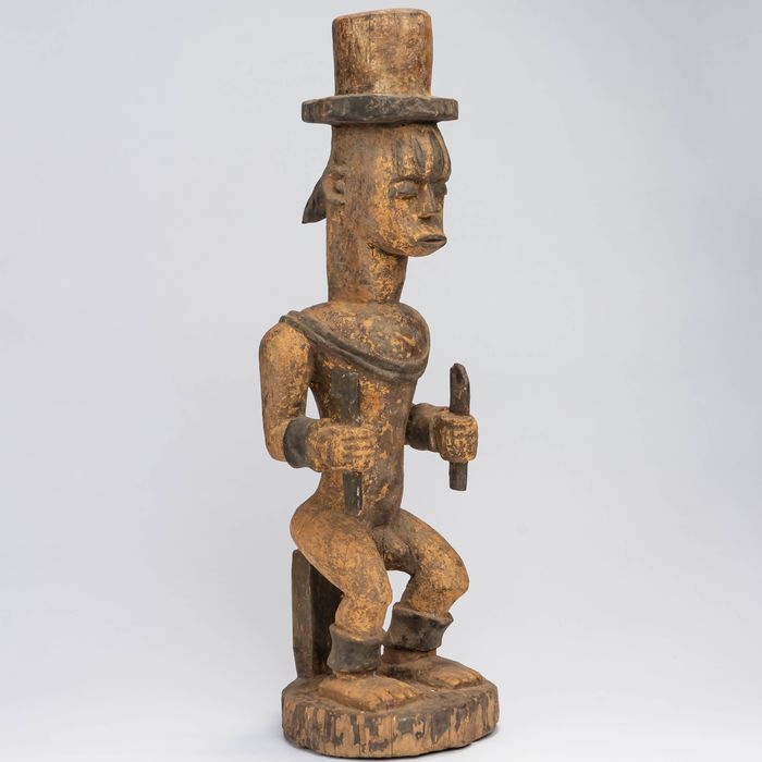 Urhobo Male Edjo Ikenga Warrior Statuette #341