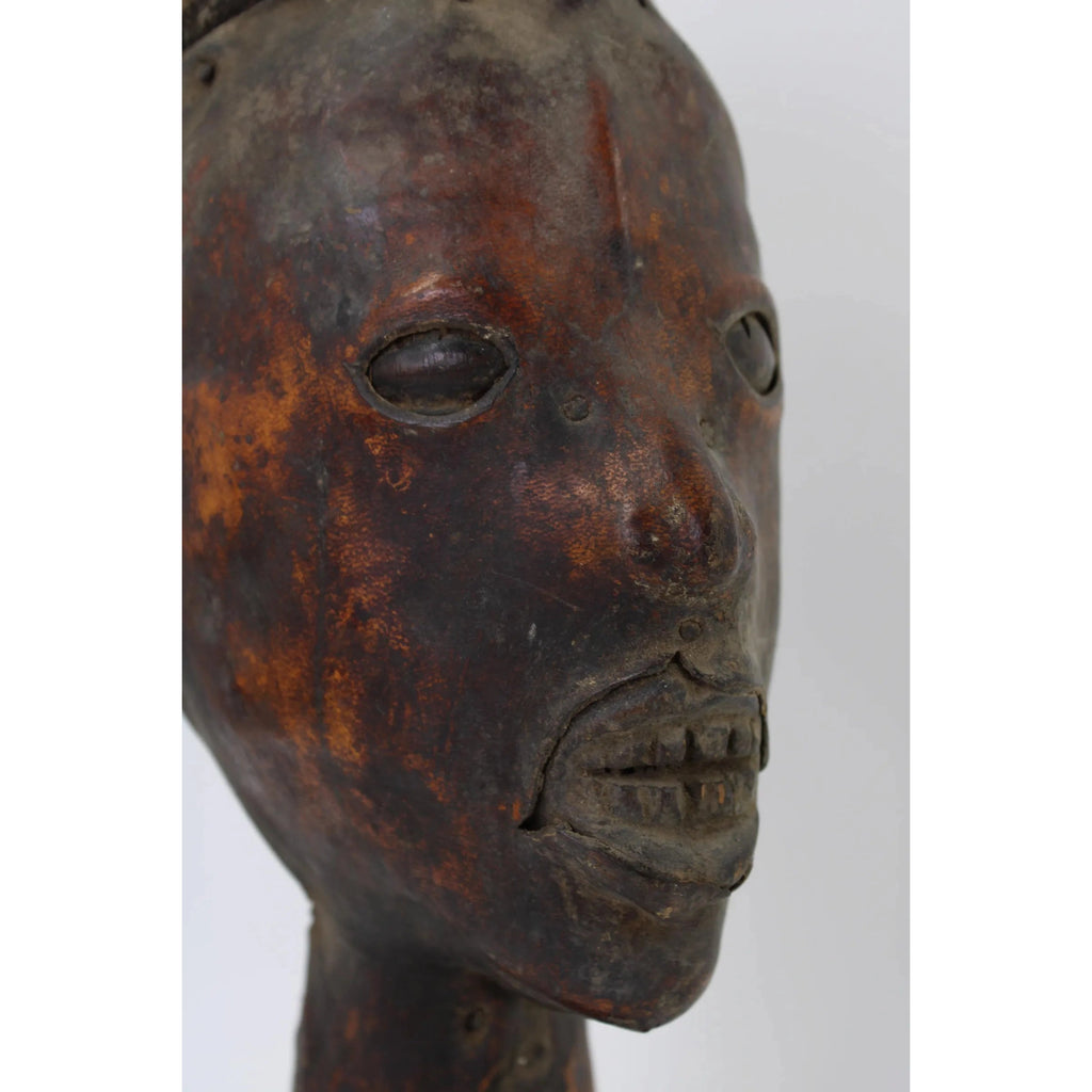 Ekoi Ejagham Hide Covered Headdress, Nigeria #973