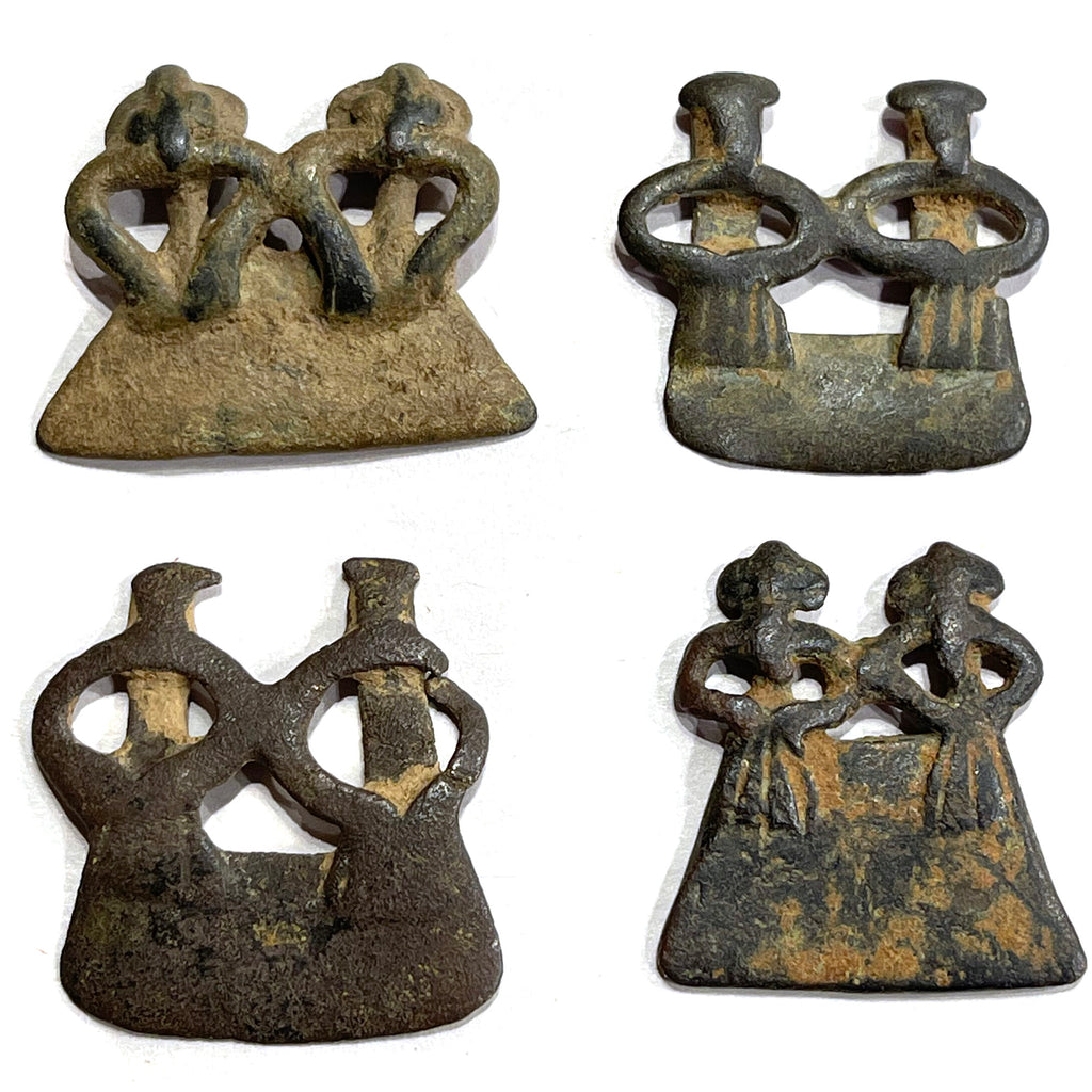 Senufo 18th-19th Century Soothsayer Divination Ancestor Figures Set of Four