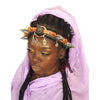 Moroccan Silver/Coral Horned Headpiece Crown
