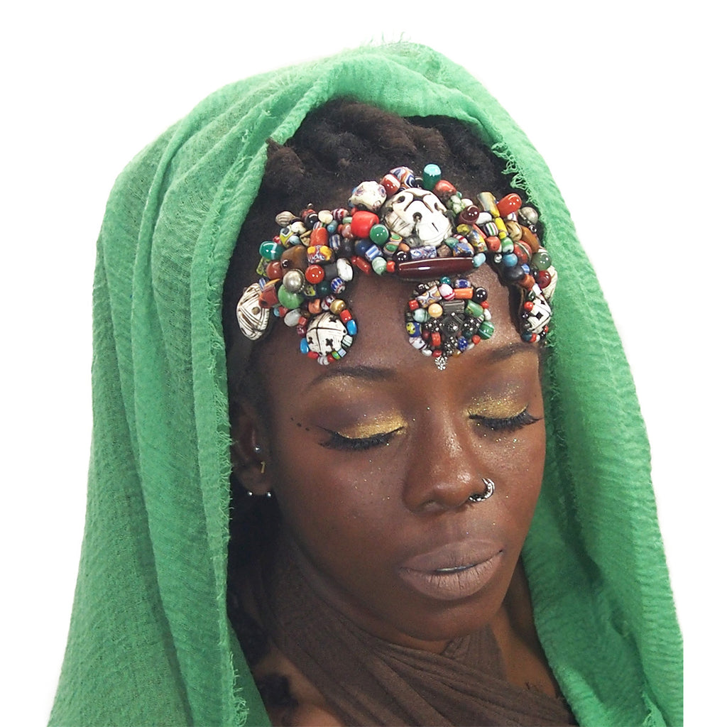 Berber Parure Headdress Crown for Guedra Dance Performance