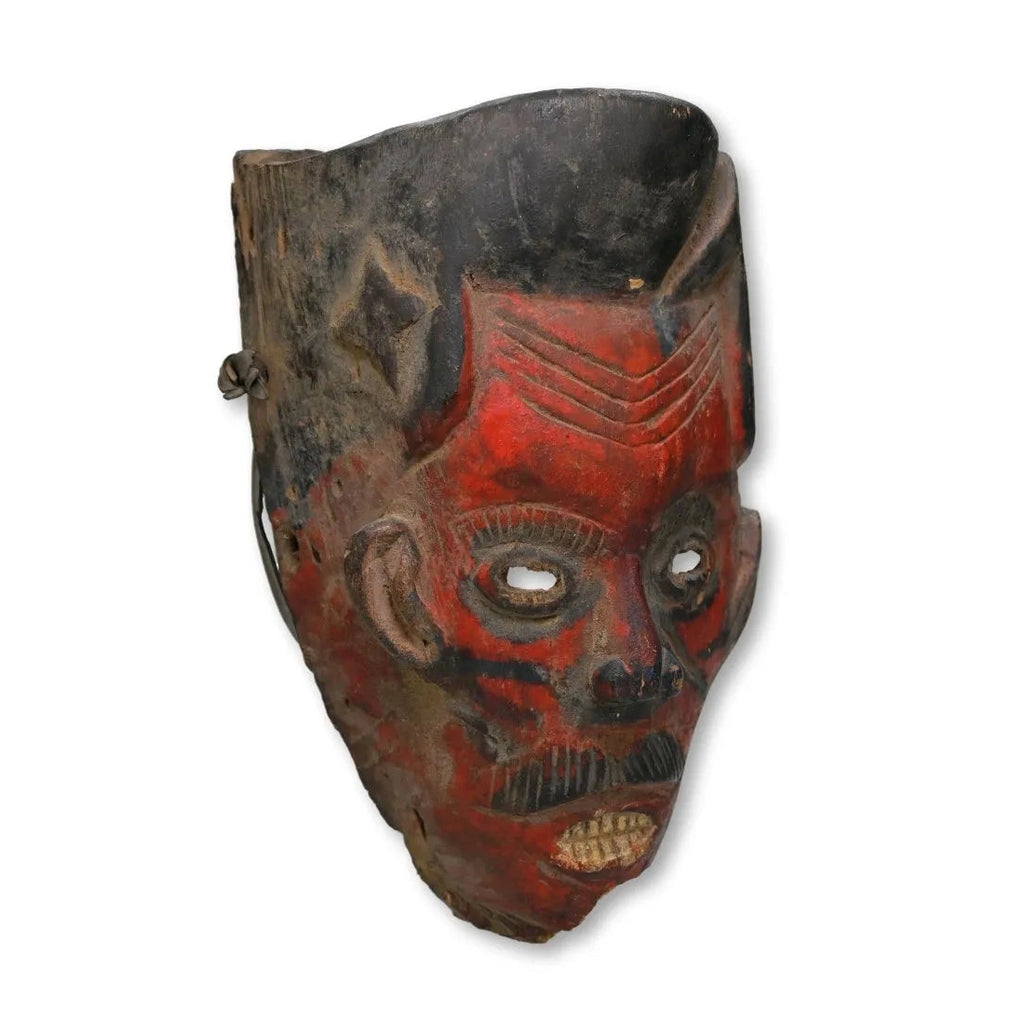 Ibibio Idiok Ekpo Society "Hell Dwelling Spirit" Mask, Nigeria #706