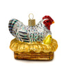 Hen & Chick in a Basket Ornament