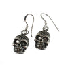 Sterling Silver Skull Earrings