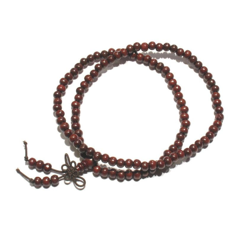6mm OR 8mm Chinese Deep Red Wooden Mala