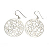 Sterling Silver Etched Starburst Earrings