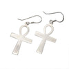 Sterling Silver Small Ankh Earrings