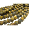 Tiger's Eye Matte Smooth 8mm Rounds Strand