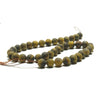 Tiger's Eye Matte Smooth 8mm Rounds Strand