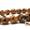 XL Date Wood Hand Carved Skull 18 Bead Mala