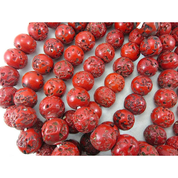 Indian "Coral Glass" Trade Beads