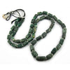 Deep Forest Green Serpentine Matte Rectangle Beads