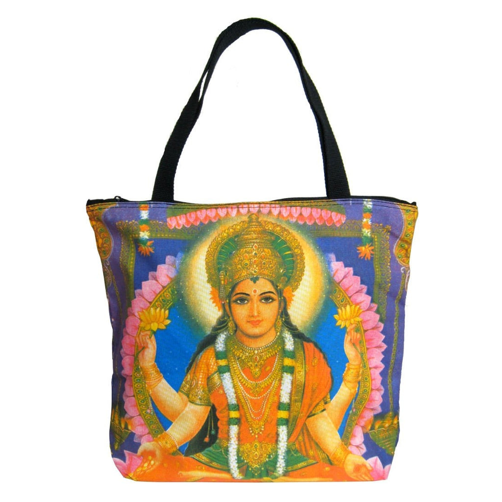 Screen Printed Tote Bag, Lakshmi (2)