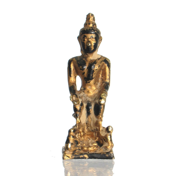"Wednesday Evening" Lord Buddha Figure with Elephant and Monkey Offering Sustenance