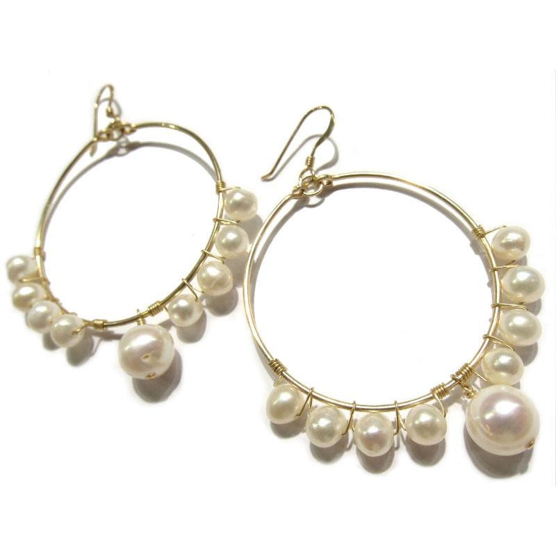 Fresh Water Pearl Earrings with Gold Filled Earwires
