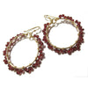 Garnet Earrings with Gold Filled Earwires