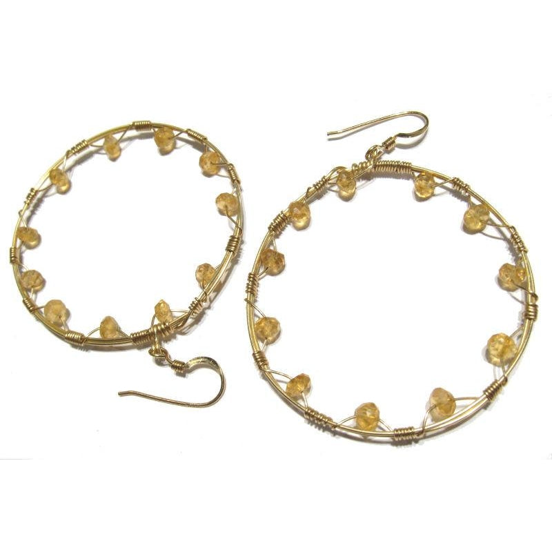 Citrine Earrings with Gold Filled Earwires