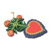 Painted Wooden Heart Ornament