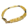 Citrine and Pyrite with Gold Filled Lobster Claw Clasp