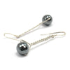 Hematite Earrings with Sterling Silver Earwires