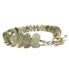 Rutilated Quartz Knotted Bracelet with Sterling Silver Toggle Clasp