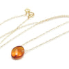 Amber Necklace with Gold Filled Chain and Gold Filled Spring Ring Clasp