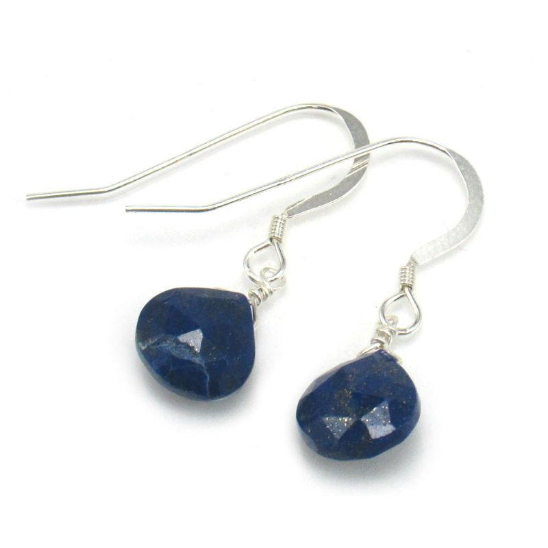 Lapis Lazuli Earrings with Sterling Silver French Ear Wires