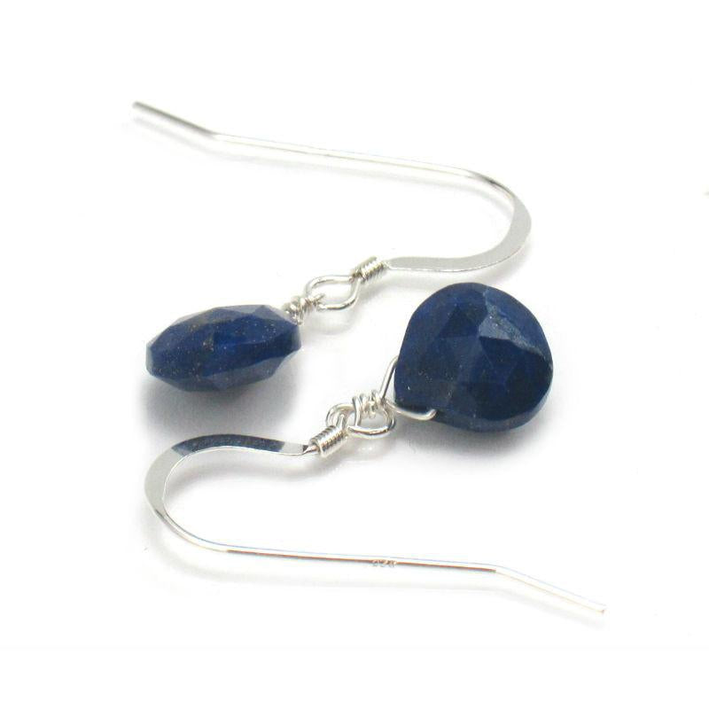 Lapis Lazuli Earrings with Sterling Silver French Ear Wires