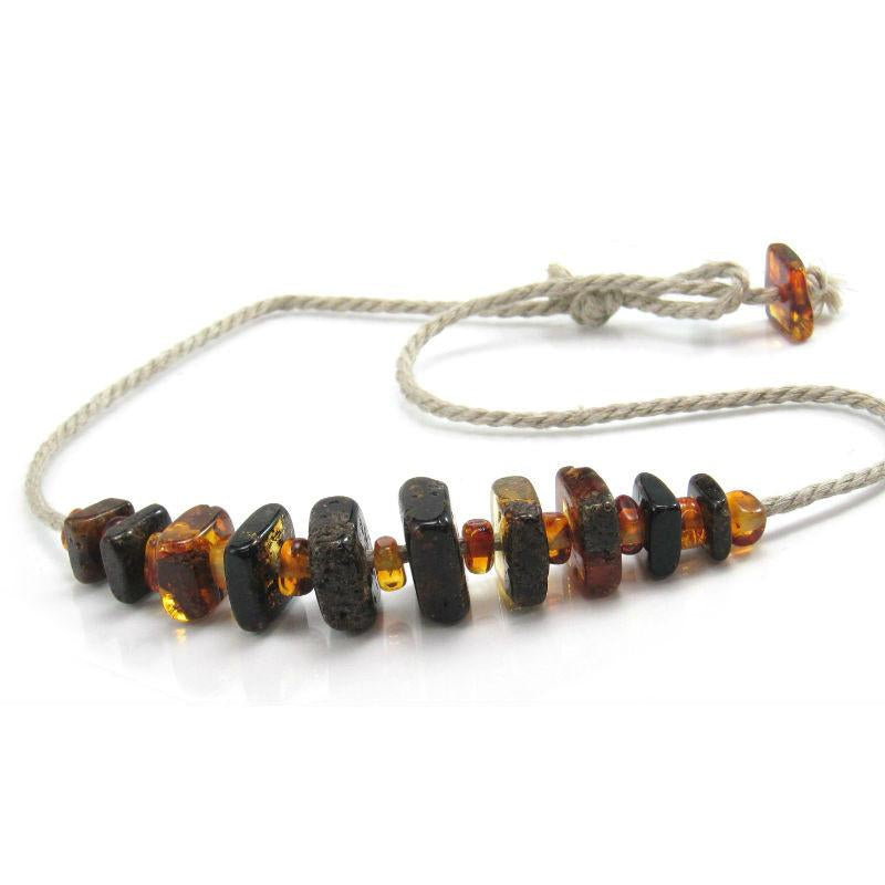 Amber Square Cut Necklace
