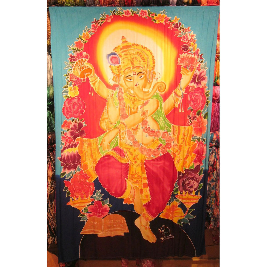 Large Screen Print Sarong, Ganesha 1