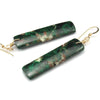 Chrysocolla Earrings with Gold Filled French Ear Wires