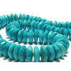 Natural Arizona Turquoise Graduated Faceted Disc Strand