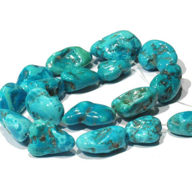 TURQUOISE BROWN TOPAZ Tile Beads-BD5945-STRAND