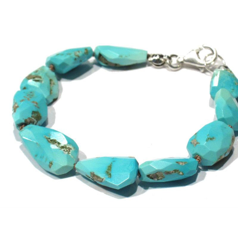 Elizabeth Locke Oval Sleeping Beauty Turquoise Link Bracelet