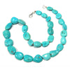 Sleeping Beauty Turquoise Necklace with Sterling Siver Trigger Clasp