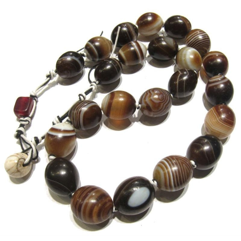 Banded Agate Heirloom Beads 1 – Beads of Paradise