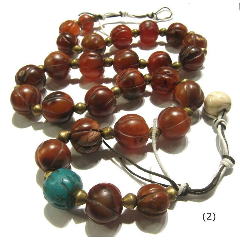 Carnelian Heirloom Dowry Beads 1