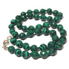 Malachite Necklace with Sterling Silver Trigger Clasp